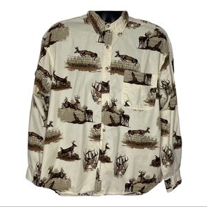 Outdoor Life deer print Button Down